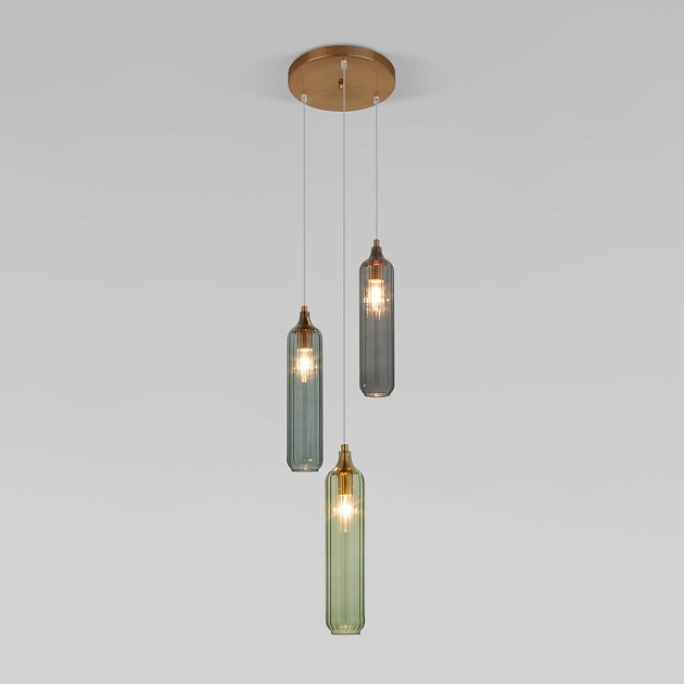 Подвесная люстра Eurosvet Siesta 50252/3 латунь изображение 3 Подвесная люстра Eurosvet Siesta 50252/3 латунь Фото № 3