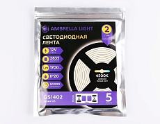 Светодиодная лента Ambrella Light 17W/m 240LED/m 2835SMD дневной белый 5M GS1402 3