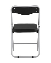 Складной стул Stool Group Джонни экокожа черный каркас металлик fb-jonny-blackmet 4