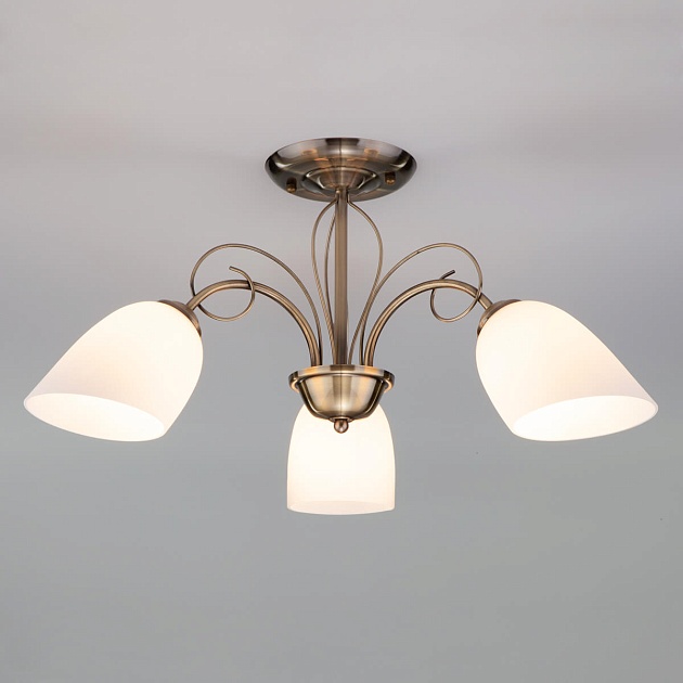 Подвесная люстра Eurosvet 30107/3 античная бронза Фото № 