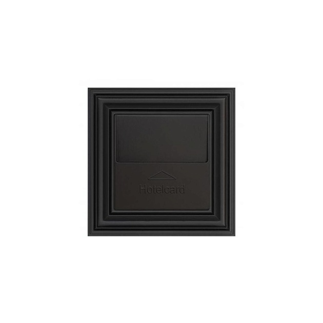 Выключатель карточный Liregus Retro черный матовый 29-214 изображение Выключатель карточный Liregus Retro черный матовый 29-214 Фото №