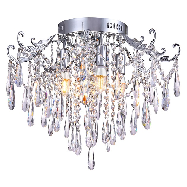 Потолочная люстра Natali Kovaltseva Gioconda 81431/4C Chrome Фото № 