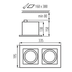 Точечный светильник Kanlux MATEO ES DLP-250-B 32932 3