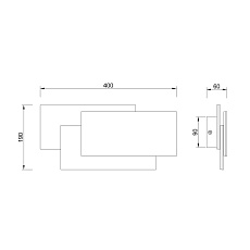 Настенный светодиодный светильник Mantra Tahiti 8087 1