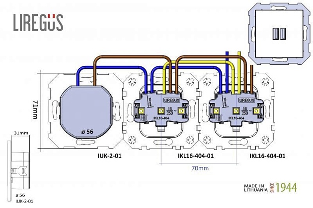 Розетка 2xUSB Liregus Epsilon коричневый 28-1453 изображение 3 Розетка 2xUSB Liregus Epsilon коричневый 28-1453 Фото № 3