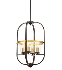 Подвесная люстра Lumina Deco Monterey LDP 1141-4 BK+MD 4