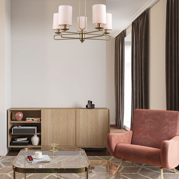 Подвесная люстра Escada Eclipse 10166/5PL Brass Фото № 8