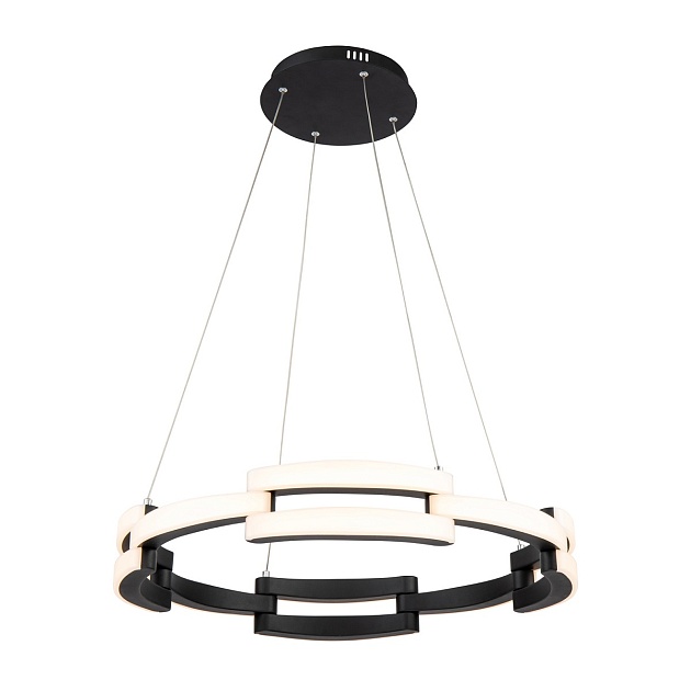 Подвесная светодиодная люстра Gerhort G61297/12BK изображение Подвесная светодиодная люстра Gerhort G61297/12BK Фото №