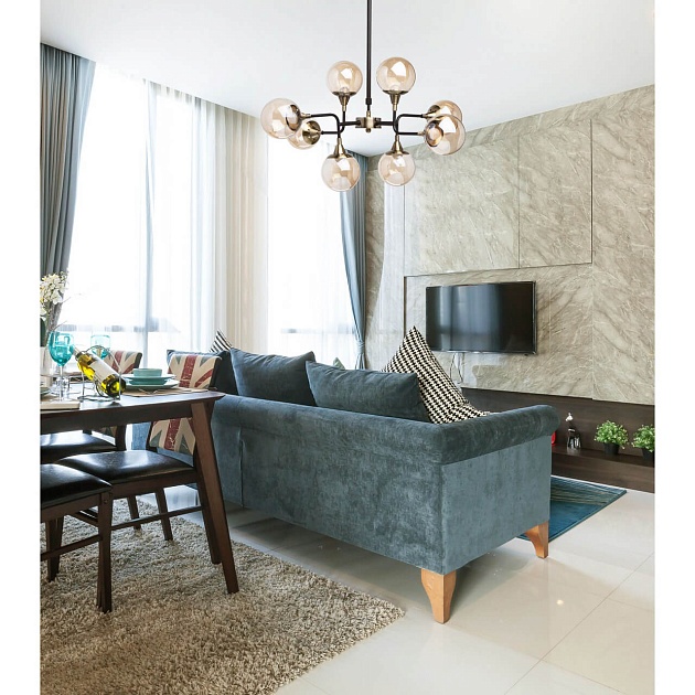 Подвесная светодиодная люстра De Markt Гамбург 605010908 Фото № 14