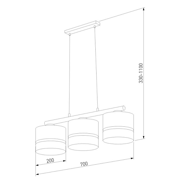 Подвесная люстра TK Lighting 6694 Paglia Фото № 3