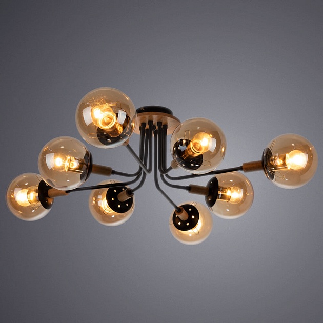 Потолочная люстра Arte Lamp Oxford A2716PL-8BK Фото № 4