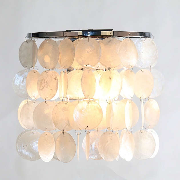 Бра Eurosvet 60084/2 хром/перламутр изображение Бра Eurosvet 60084/2 хром/перламутр Фото №