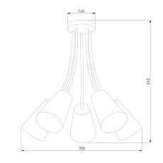 Потолочный светильник TK Lighting 2107 Wire Colour 1