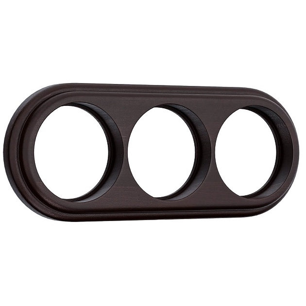 Рамка на 3 поста Werkel венге W0035226 4690389166600 изображение Рамка на 3 поста Werkel венге W0035226 4690389166600 Фото №