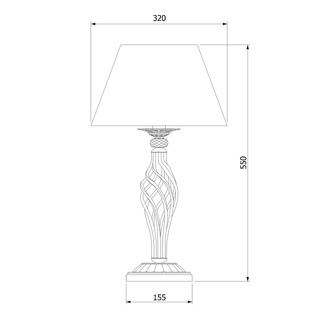 Настольная лампа 01002/1 античная бронза изображение 2 Настольная лампа 01002/1 античная бронза Фото № 2