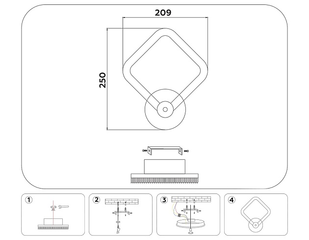 Бра Ambrella light Acrylica Original FA3871 изображение 10 Бра Ambrella light Acrylica Original FA3871 Фото № 10