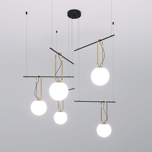 Подвесная люстра Eurosvet Riche 70143/5 черный изображение Подвесная люстра Eurosvet Riche 70143/5 черный Фото №