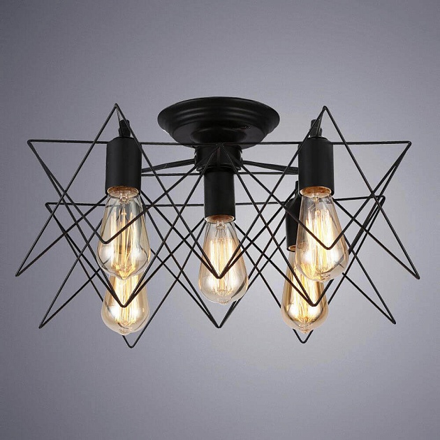 Потолочная люстра Arte Lamp A6048PL-5BK Фото № 2