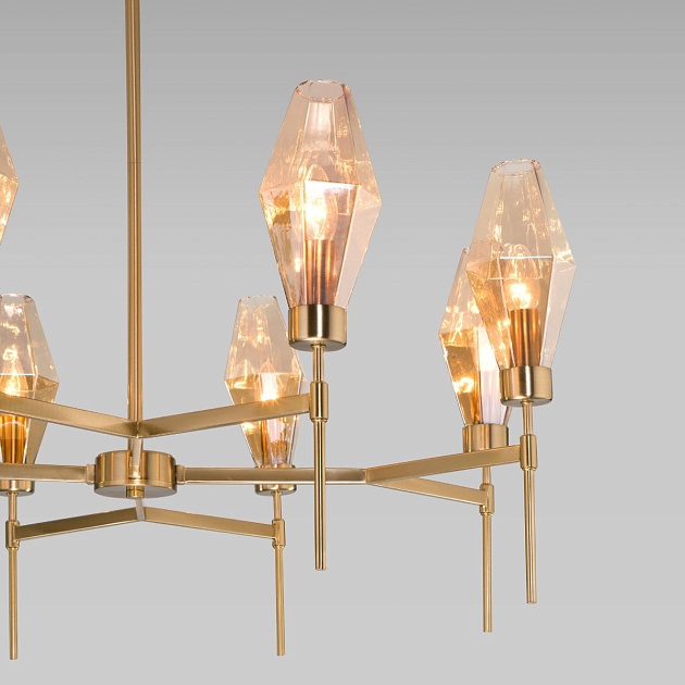 Потолочная люстра Eurosvet Prism 60143/8 латунь Фото № 3