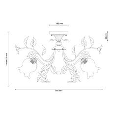 Потолочная люстра Lucia Tucci Fiori Di Rose 114.8 1