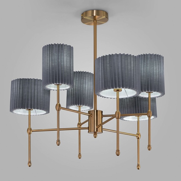 Подвесная люстра Eurosvet Notturno 60162/6 латунь Фото № 