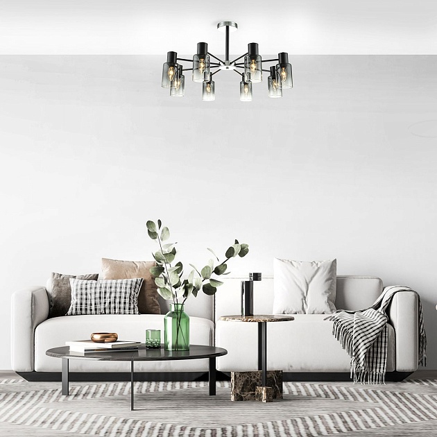 Потолочная люстра Escada Diversity 2120/8P Black изображение 6 Потолочная люстра Escada Diversity 2120/8P Black Фото № 6