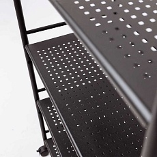 Полка AksHome тележка Rada на колесах, черный, сталь с порошковым покрытием 82274 5