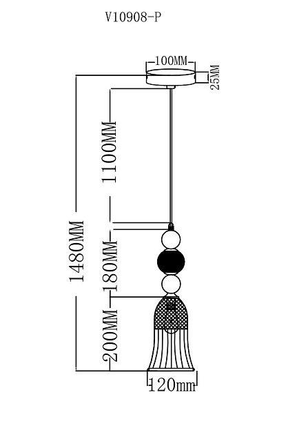 Подвесной светильник Moderli Glassy V10908-P Фото № 2