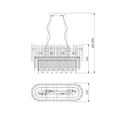 Подвесная люстра Bogates Piano 340/4 4