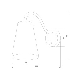 Бра TK Lighting 826 Wire Gold 1