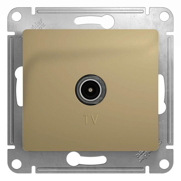 ТВ-розетка Schneider Electric Glossa титан GSL000493 Фото № 
