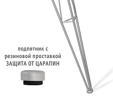 Обеденная группа Sheffilton SHT-DS122 коричневый сахар/бетон крем/хром лак 3023862901 2