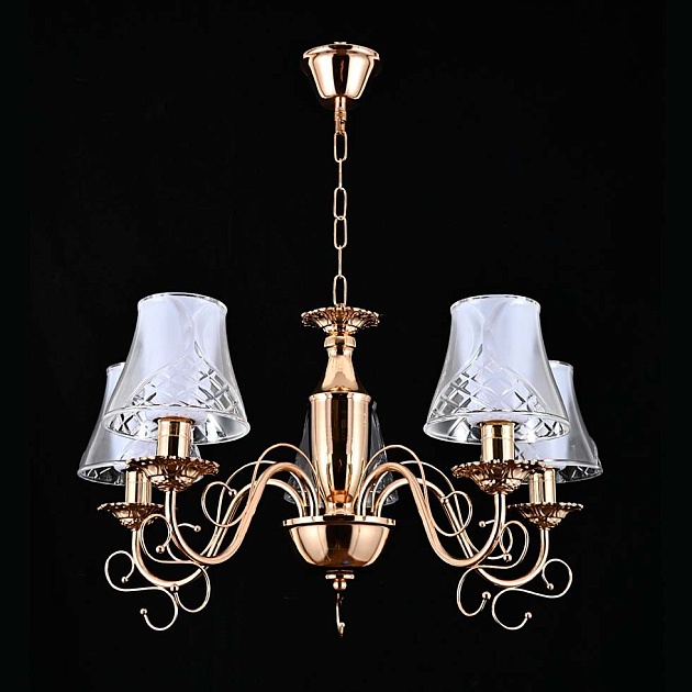 Подвесная люстра ЭкономСвет 13154/5FGD WCL изображение Подвесная люстра ЭкономСвет 13154/5FGD WCL Фото №