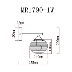 Бра MyFar Gloria MR1790-1W 1