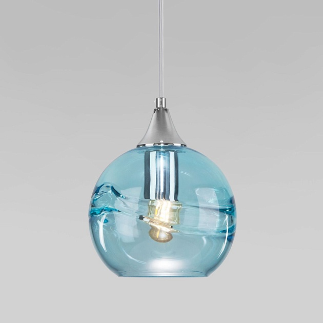 Подвесной светильник Eurosvet Lotus 50221/1 голубой Фото № 5