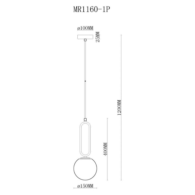 Подвесной светильник MyFar Pierre MR1160-1P Фото № 2