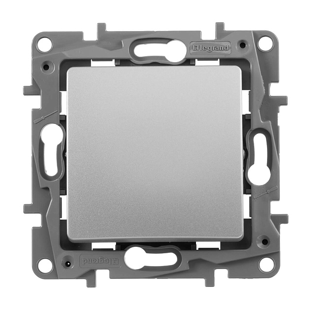 Выключатель одноклавишный Legrand Etika 10A 250V алюминий 672401 Фото № 3