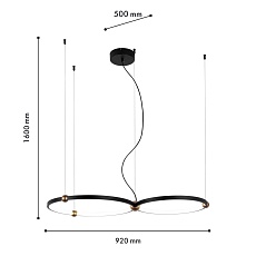 Подвесной светодиодный светильник Favourite Tornado 4569-2P 1