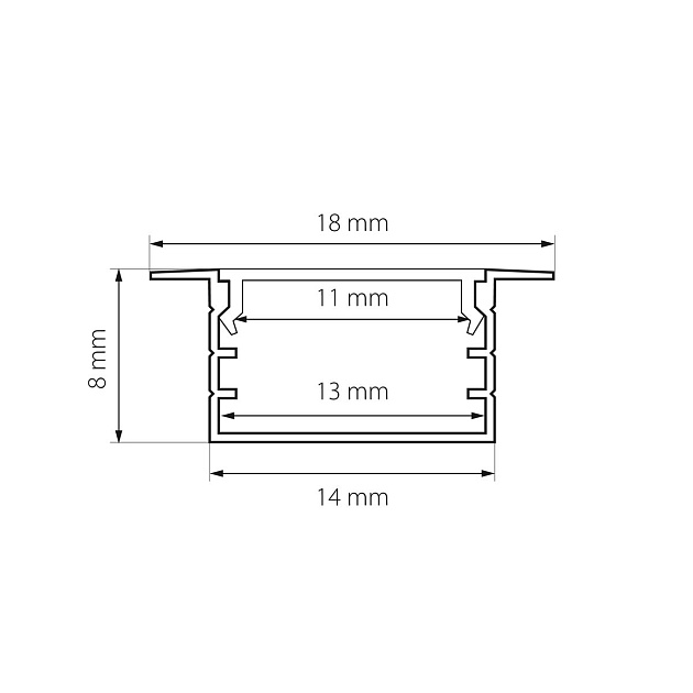 Встраиваемый профиль с рассеивателем Lightstar Profiled 419130 Фото № 2