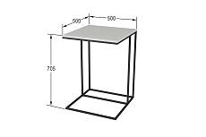 Приставной стол Калифорния Хайгрет белый 4085894502 2