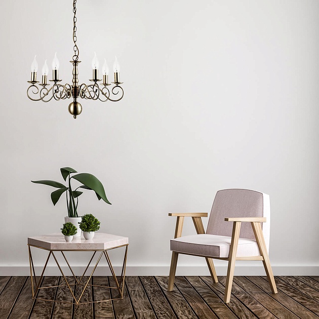 Подвесная люстра Arte Lamp A1129LM-7AB Фото № 6