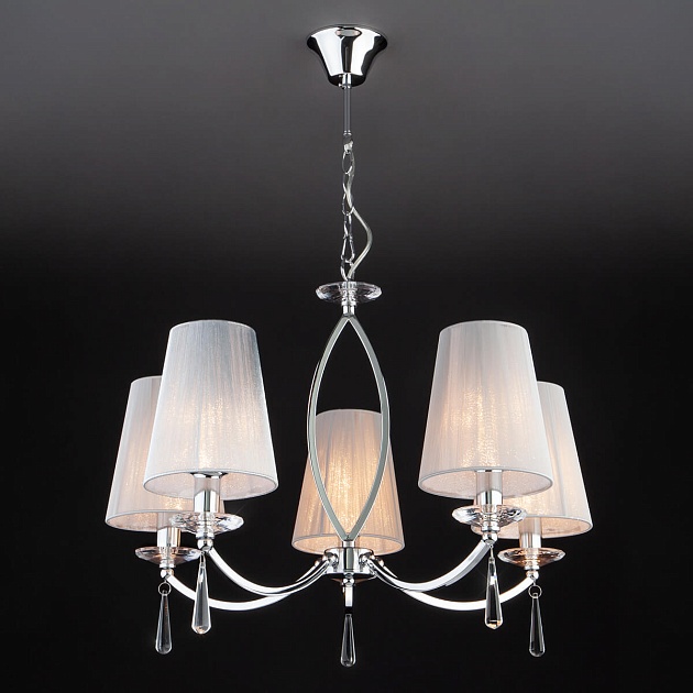 Подвесная люстра Eurosvet 60079/5 хром изображение 4 Подвесная люстра Eurosvet 60079/5 хром Фото № 4