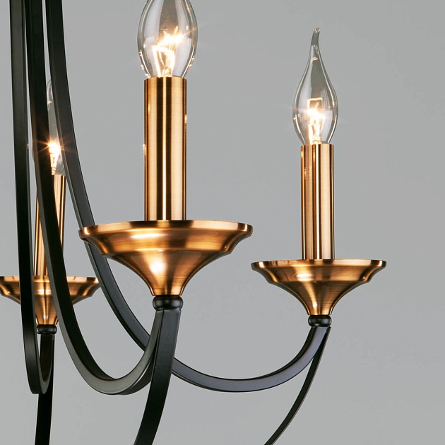 Подвесная люстра Eurosvet Lazzaro 60098/5 черный изображение 4 Подвесная люстра Eurosvet Lazzaro 60098/5 черный Фото № 4