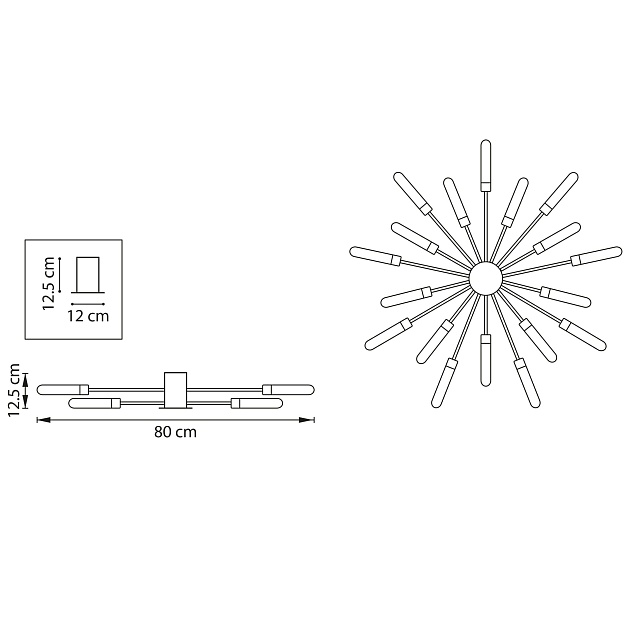 Потолочная люстра Lightstar Ragno 732183 Фото № 2