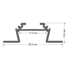 Профиль угловой накладной 2м. Apeyron 08-03-01Ч 1