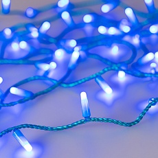 Уличная светодиодная гирлянда Ardecoled нить 230V синий ARD-String-Classic-10000-Blue-100Led-Milk-Flash Blue 031199