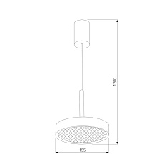 Подвесной светодиодный светильник Elektrostandard Plate 50260 LED a065413 1