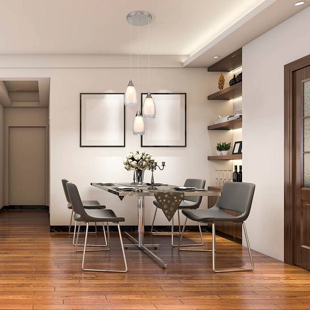 Подвесная люстра Eurosvet Cosmic 50085/3 хром изображение 5 Подвесная люстра Eurosvet Cosmic 50085/3 хром Фото № 5