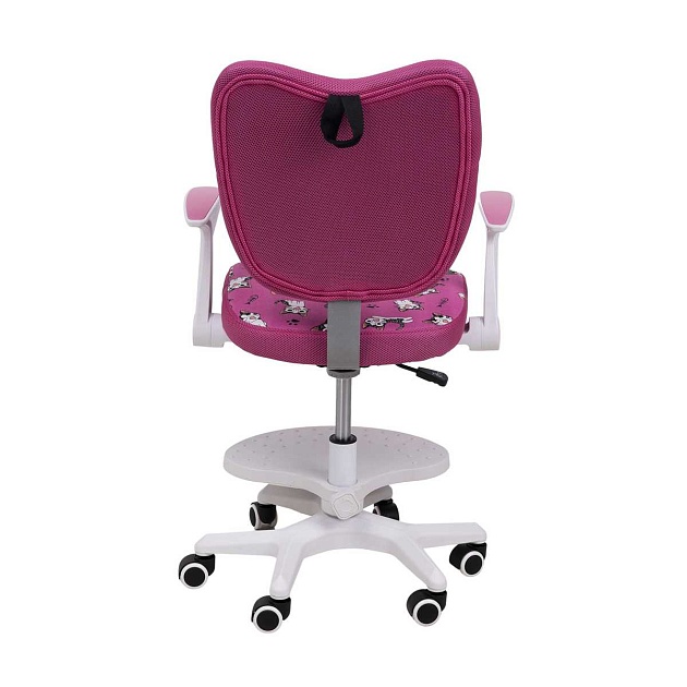 Детское кресло AksHome Catty фуксия с котятами, ткань 84764 Фото № 15