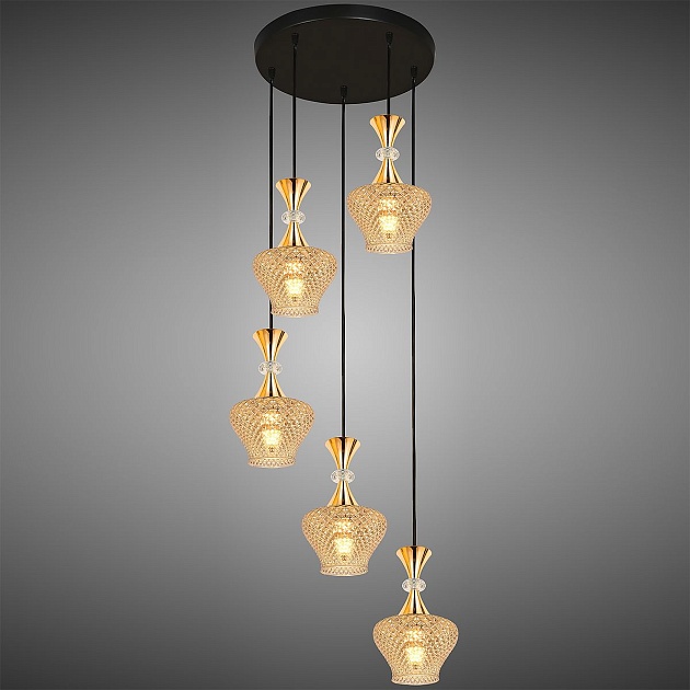 Подвесная люстра Reluce 09004-0.9-05 Amber Фото № 3